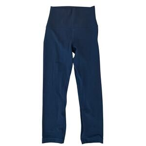 Lululemon Navy Blue Align High-Rise Crop Legging 21" Womens Size 2